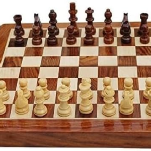 BCBESTCHESS Set, Premium Quality, Handcrafted Rosewood Unique Chess Board Set, Foldable Secure Storage for Magnetic Pieces with Extra Queens, Chess Set for Kids and Adults, Brown(12x12 Inches) : Toys & Games